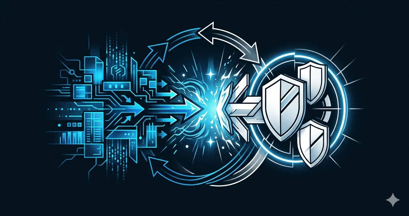 Agent pushing code through a security backpressure loop